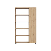 Biblioteca SPACE OFFICE, stejar artisan, PAL laminat, 120x37x203 cm