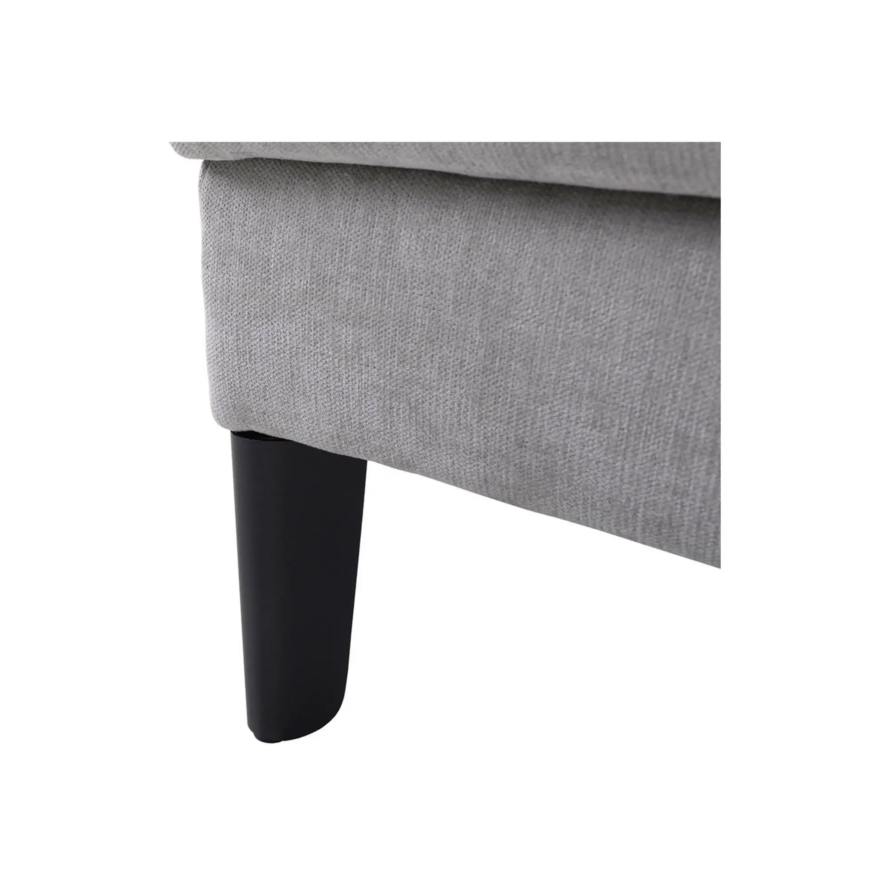Canapea extensibila SENTILA, stofa catifelata bej - Wind 82, 198x106x91 cm