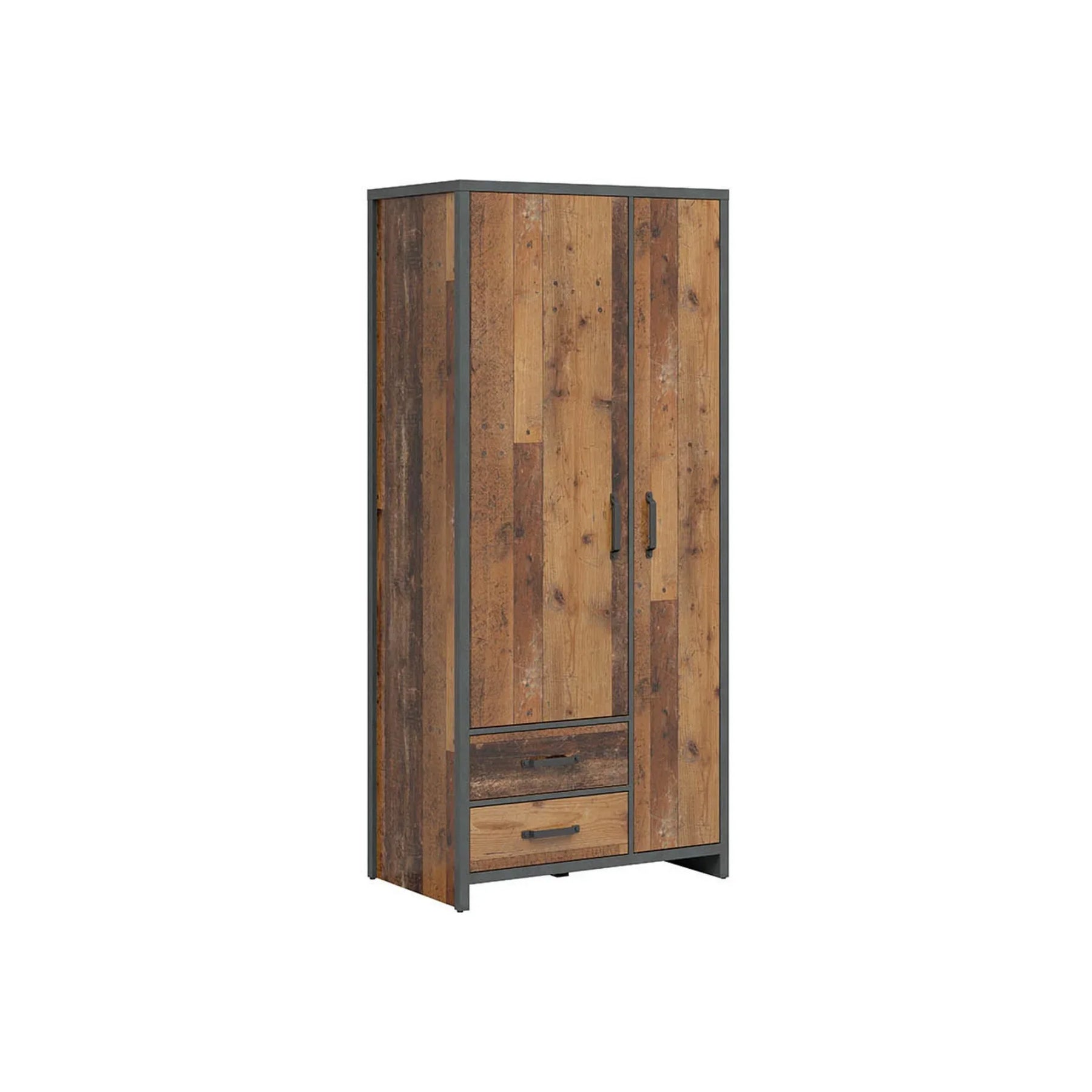 Dulap WESTON, maro/gri grafit, PAL laminat, 90x55x201 cm