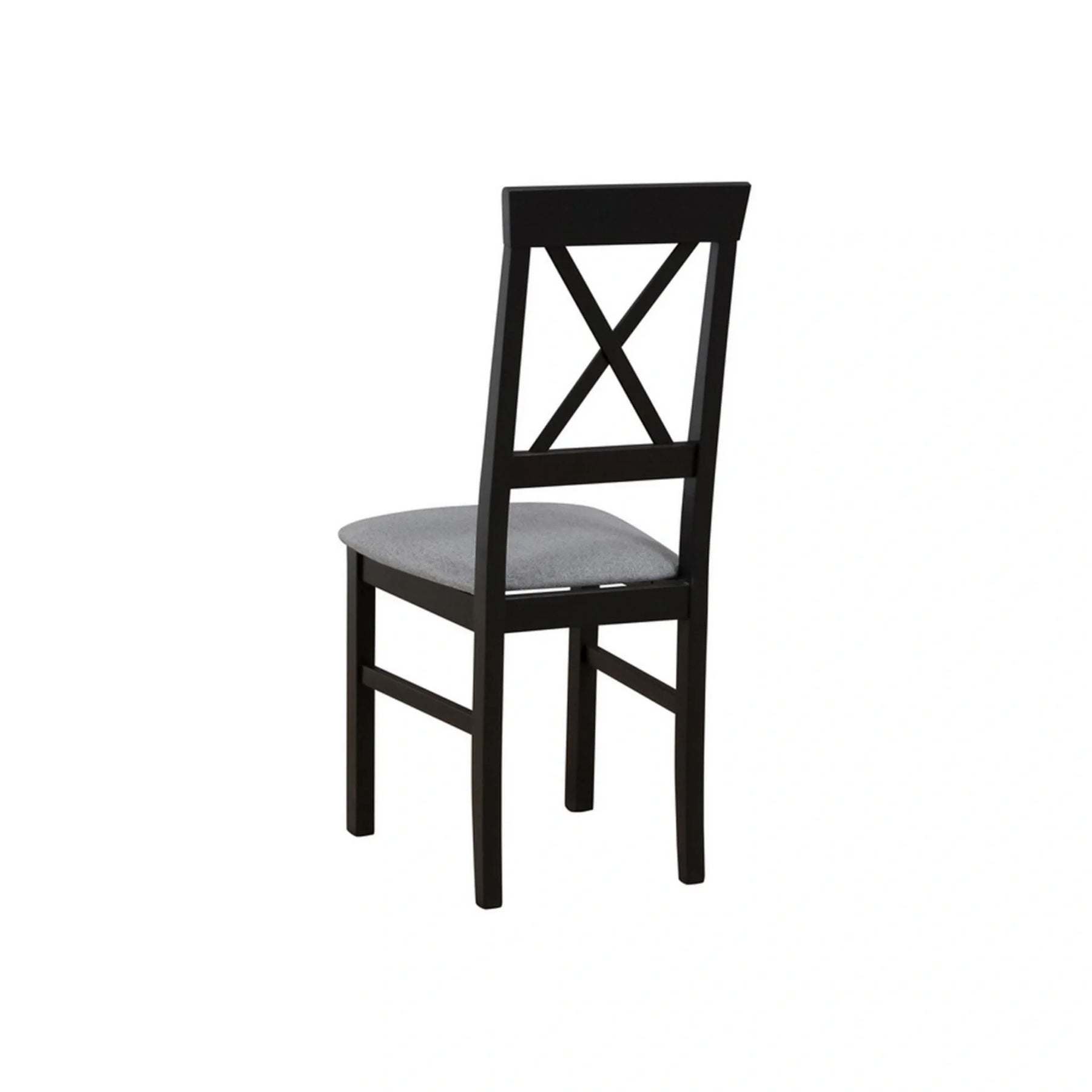 Scaun ALLA 3, gri deschis/negru, stofa clasica/lemn, 43x51x95 cm