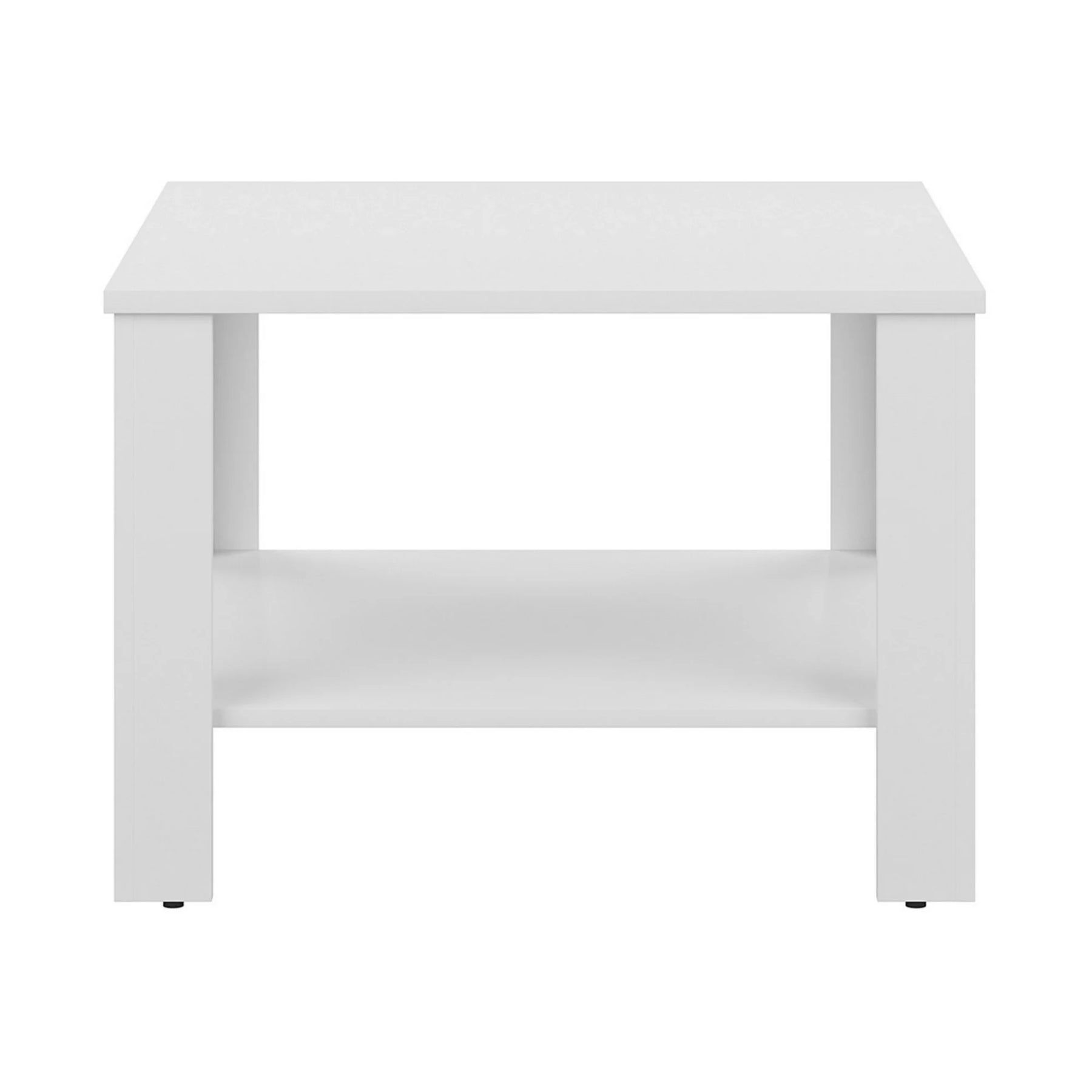 Masuta cafea ODETTE, alb, PAL, 68x68x48 cm