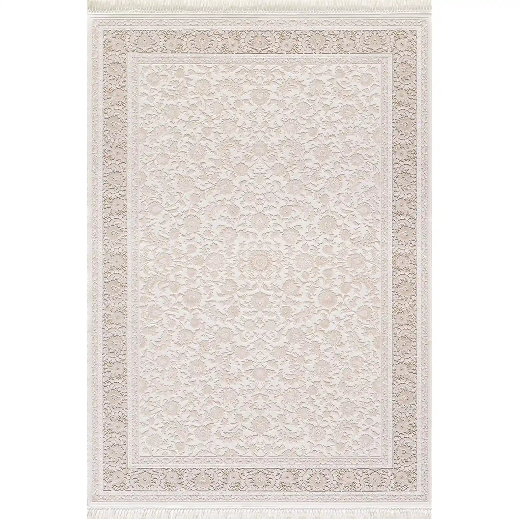 Covor PALACE 05201E, 160x230 cm, forma dreptunghiulara, fibre sintetice, crem/maro deschis