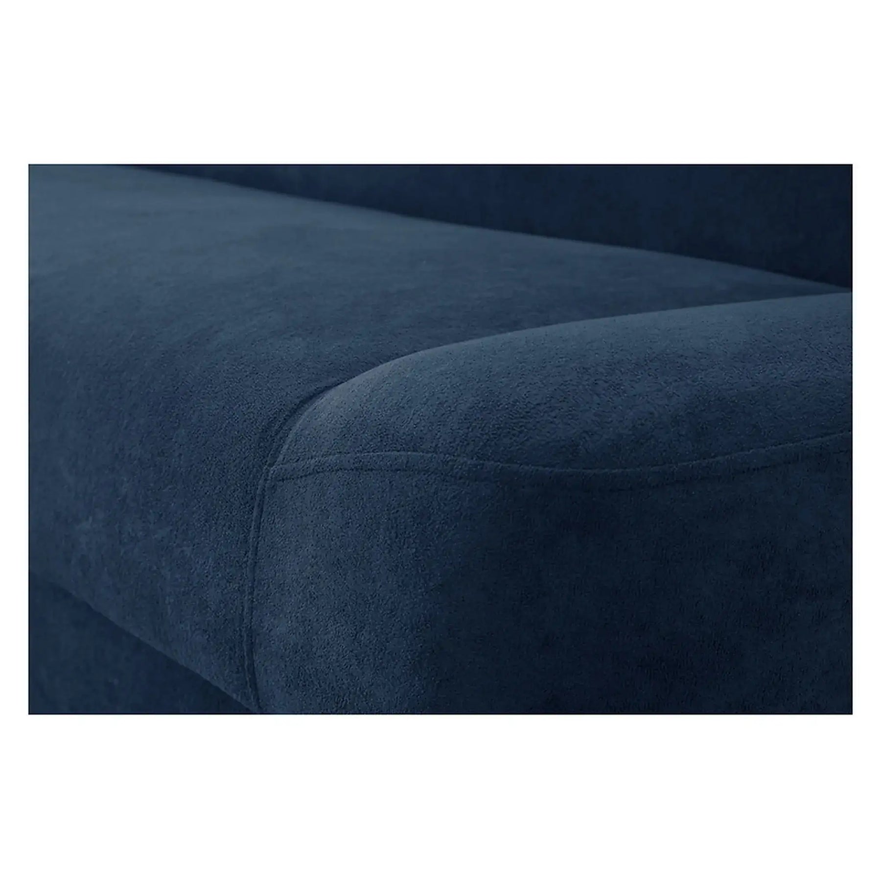 Canapea extensibila LAMI, stofa catifelata albastru - Soft 16, cu lada depozitare, 190x85x87 cm