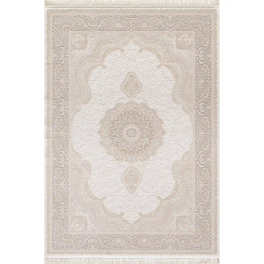 Covor PALACE 05202C, 160x230 cm, forma dreptunghiulara, fibre sintetice, crem/maro deschis