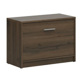 Pantofar NEPO PLUS, stejar inchis, PAL laminat, 70x34x51 cm