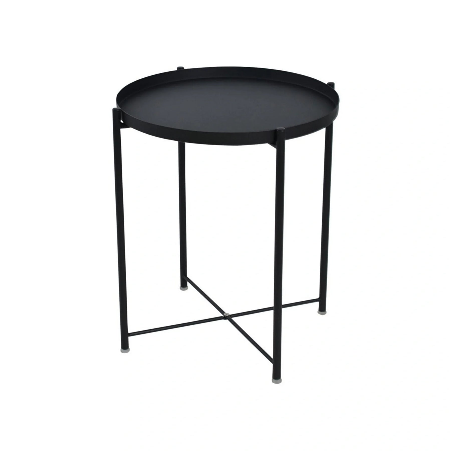 Masuta cafea TIM, negru, metal, 48x48x53 cm