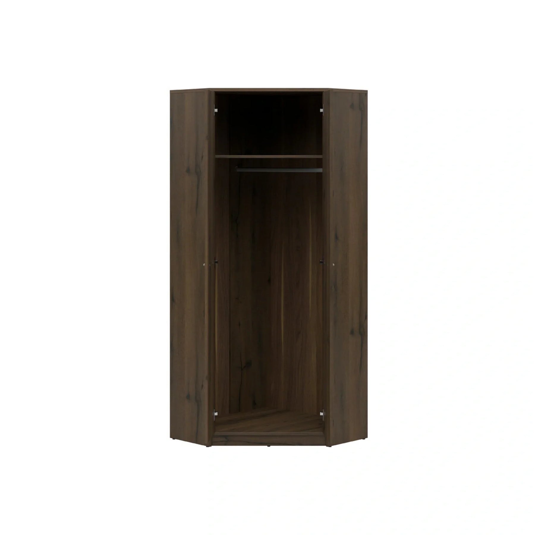 Dulap NEPO PLUS, stejar nobil, PAL laminat, cu 2 usi, 80x80x197 cm