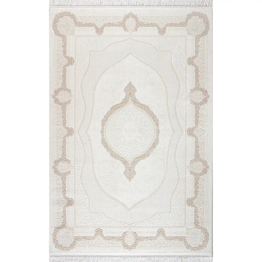 Covor VANESSA 03080A, 160x230 cm, forma dreptunghiulara, acril/poliester, bej/crem