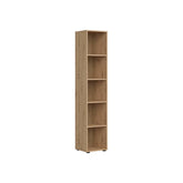 Biblioteca SPACE OFFICE, stejar artisan, PAL laminat, 42x37x203 cm