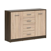 Comoda NEPO PLUS, stejar nobil/stejar sonoma, PAL laminat, 119x34x84 cm