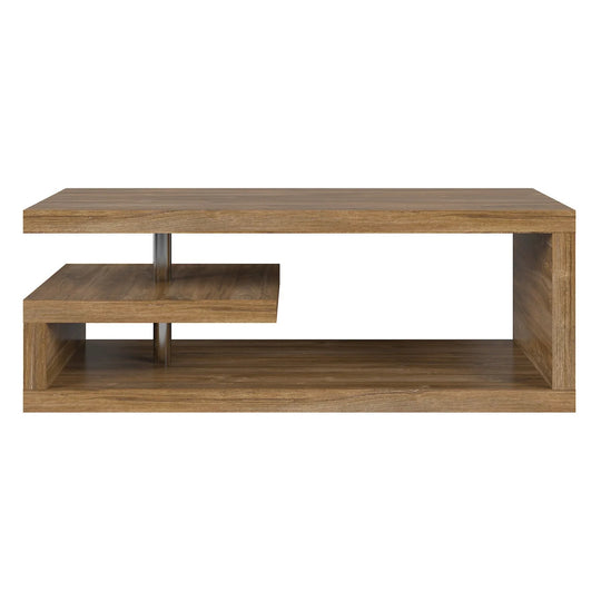 Masuta cafea GLIMP, stejar stirling, PAL/metal, 120x60x45 cm