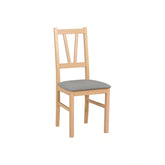 Scaun FILO, stejar sonoma/gri, stofa clasica/lemn, 43x50x94 cm