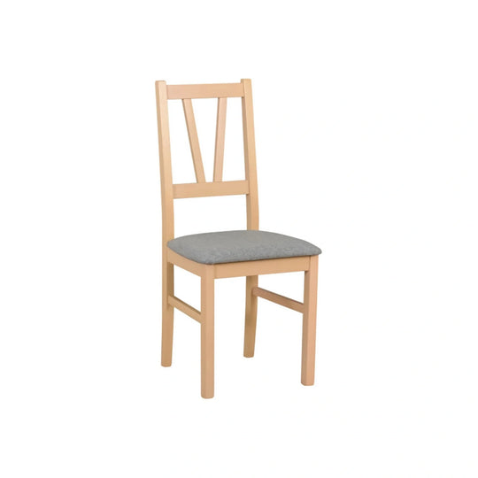 Scaun FILO, stejar sonoma/gri, stofa clasica/lemn, 43x50x94 cm