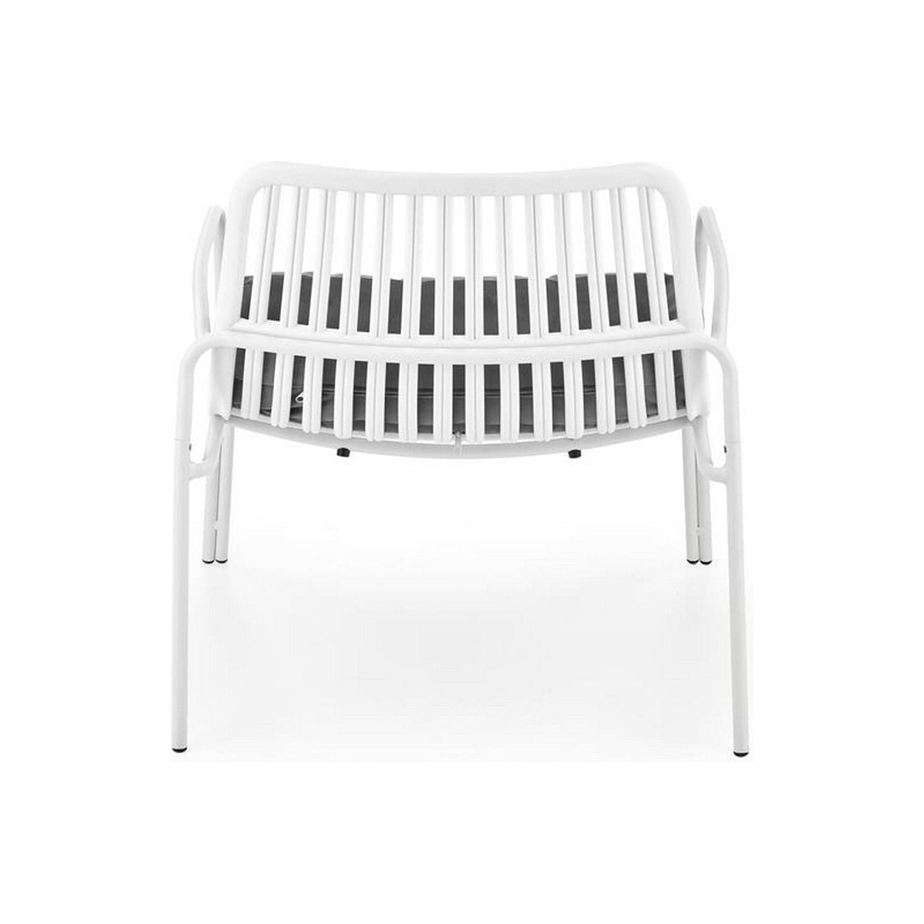 Scaun gradina MELBY, alb/gri, polipropilena, 71x66x75 cm