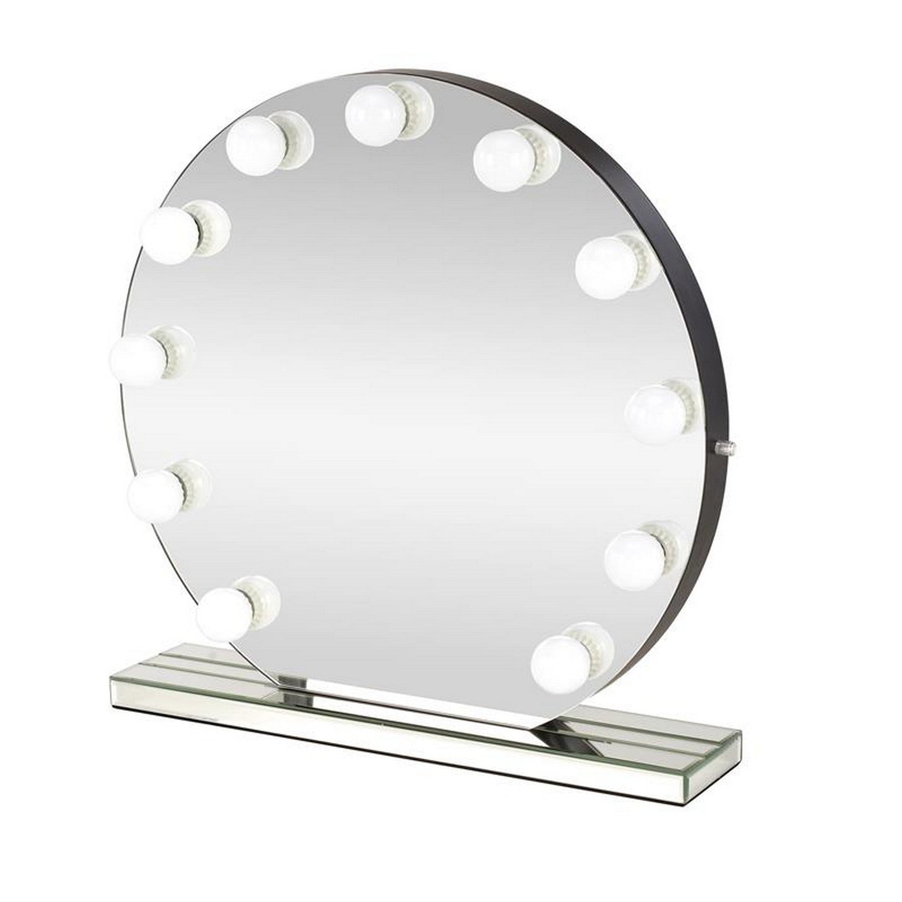 Oglinda TORANO, argintiu, cu iluminare LED, 70x70 cm