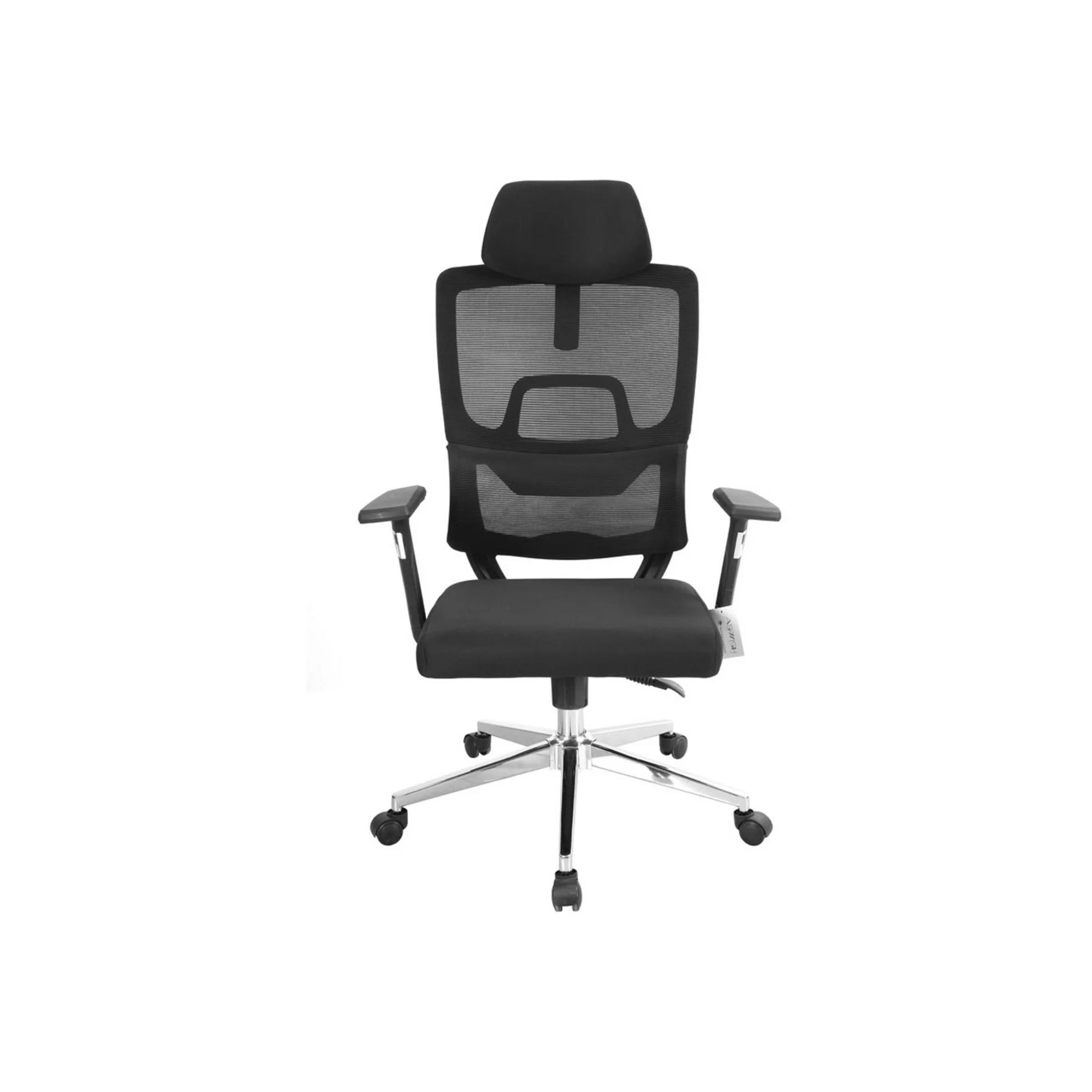 Scaun birou ORIN, negru, stofa/plasa, 68x62x114/124 cm
