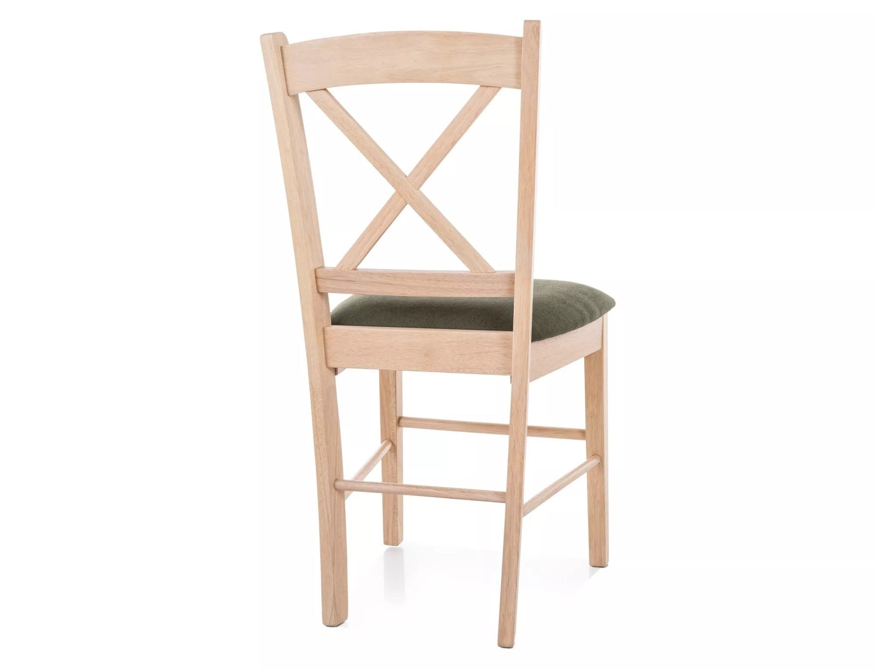 Scaun CD-56, verde/stejar, stofa clasica/lemn, 43x45x85 cm