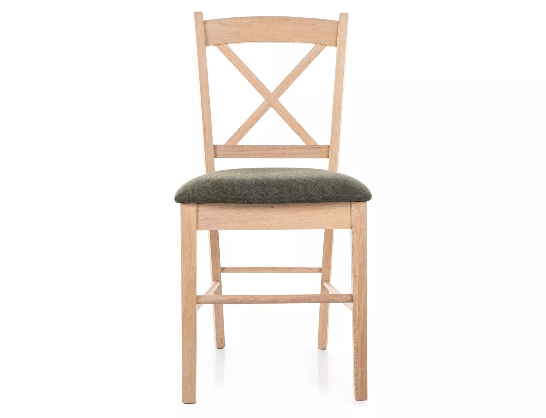 Scaun CD-56, verde/stejar, stofa clasica/lemn, 43x45x85 cm