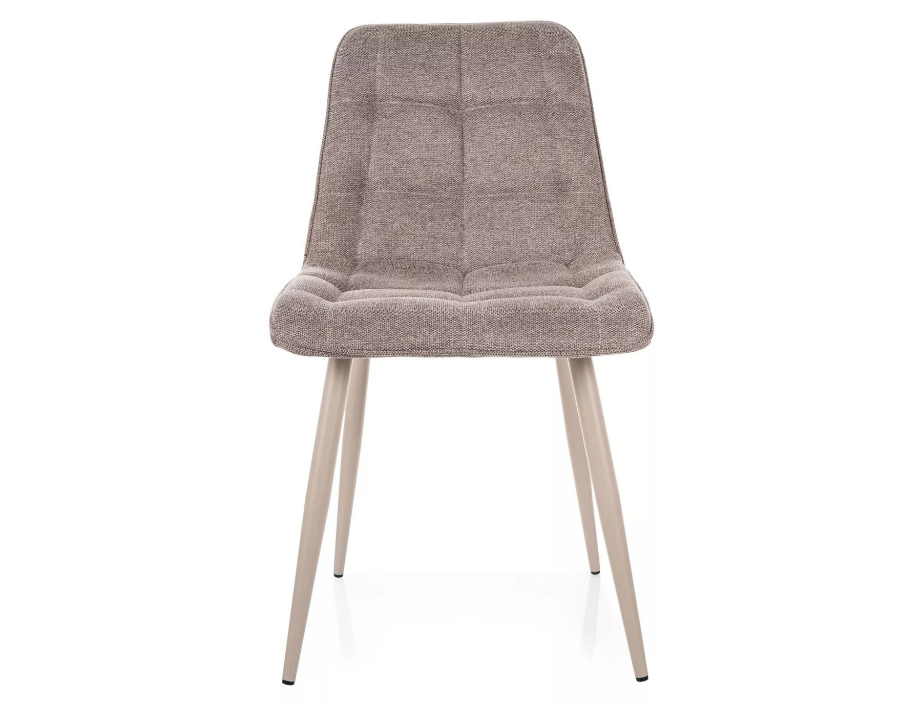 Scaun CHIC, bej - Brego 34, stofa clasica/metal, 50x43x88 cm
