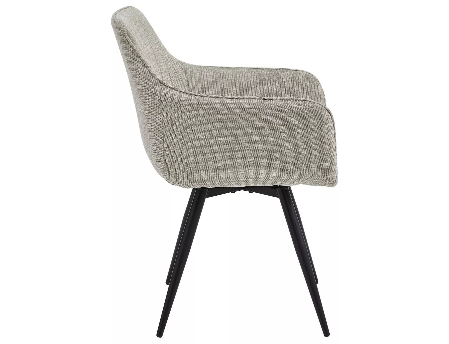 Scaun BALLO, gri/negru, stofa clasica/metal, 56x45x84 cm