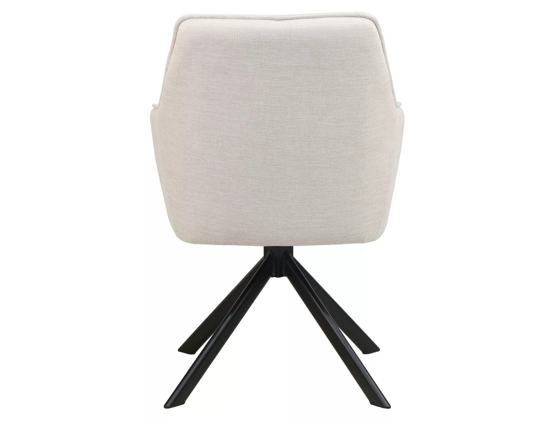 Scaun NOTTI, bej deschis/negru, stofa clasica/metal, 55x45x83 cm