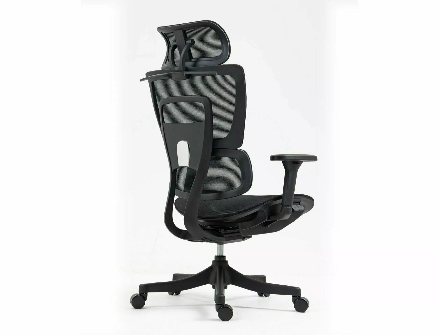 Scaun de birou WINNER, negru, plasa, 64x51x114 cm
