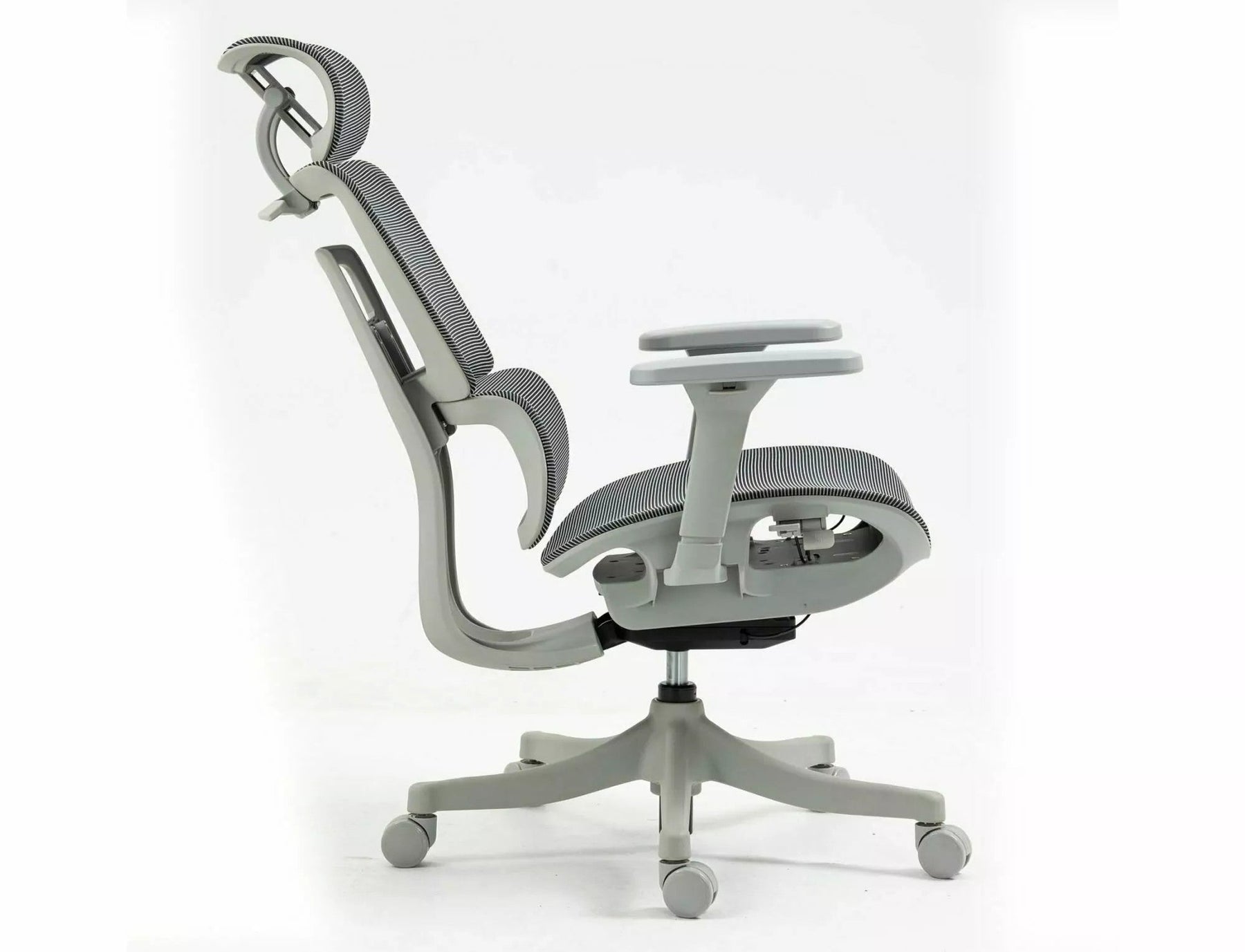 Scaun de birou WINNER, gri, plasa, 64x51x114 cm