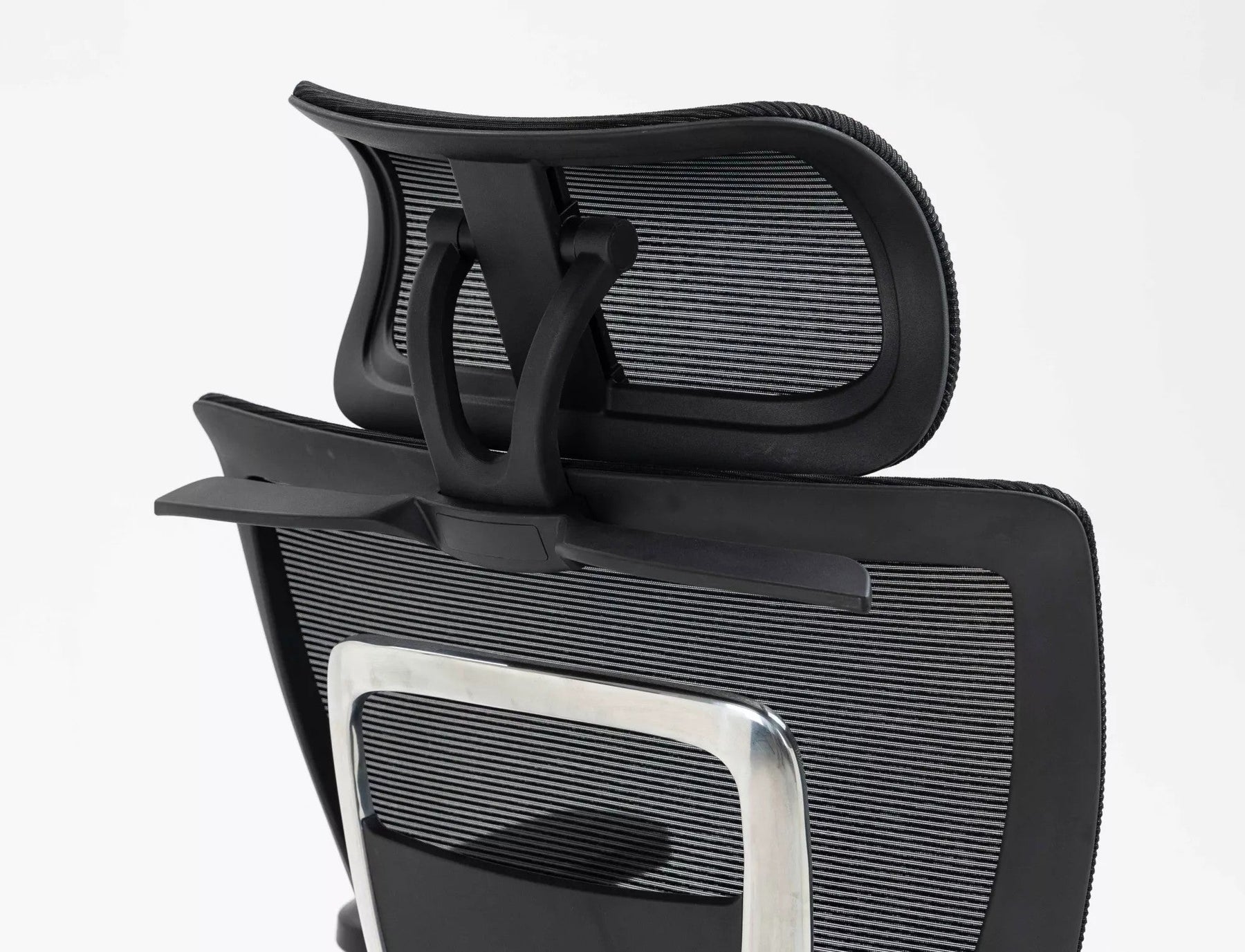 Scaun de birou WINNER LUX, negru/crom, plasa/metal, 64x51x114 cm