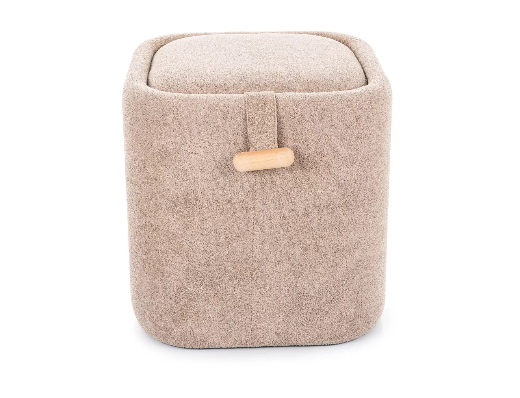 Taburet NAP, bej, stofa clasica, 37x37x38 cm