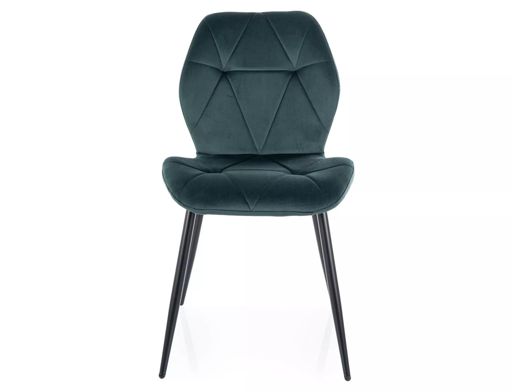 Scaun RICK, verde inchis - Bluvel 78, stofa catifelata/metal, 48x41x86 cm