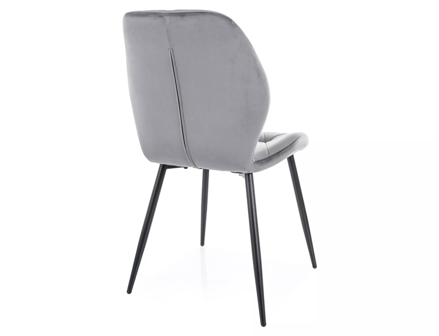 Scaun RICK, gri - Bluvel 14, stofa catifelata/metal, 48x41x86 cm