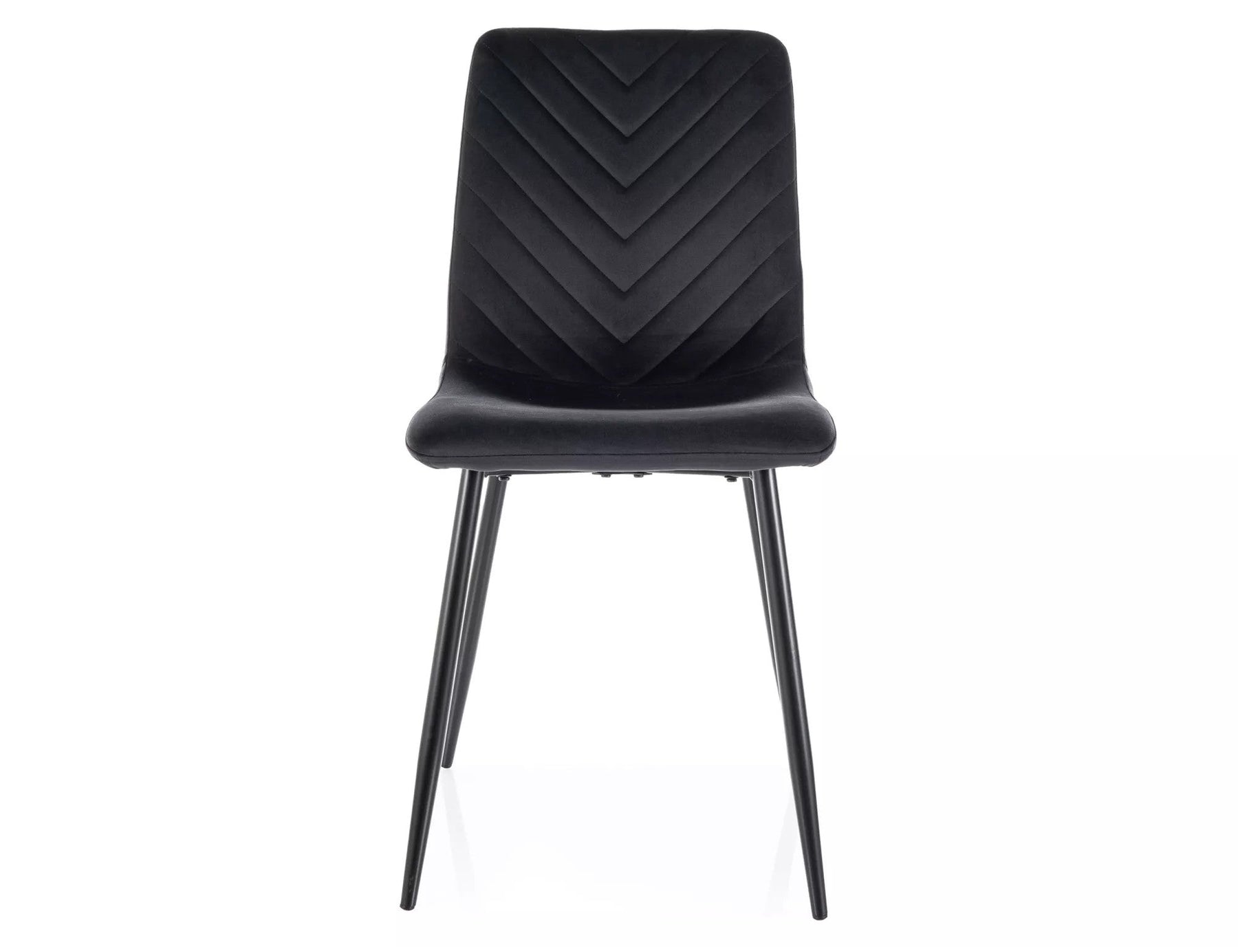 Scaun DAREN, negru - Bluvel 19, stofa catifelata/metal, 45x39x91 cm