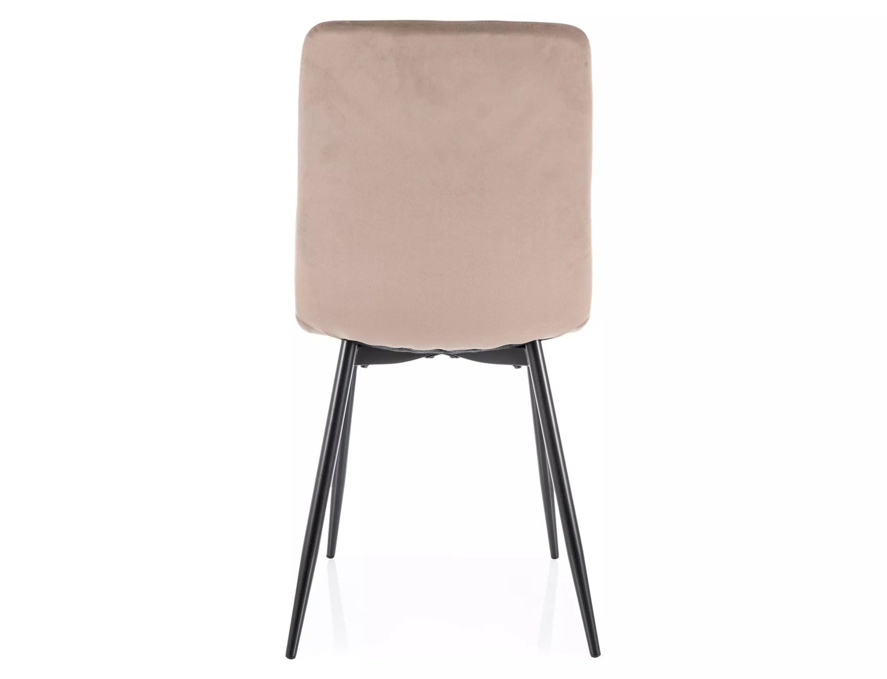 Scaun DAREN, bej inchis - Bluvel 40, stofa catifelata/metal, 45x39x91 cm