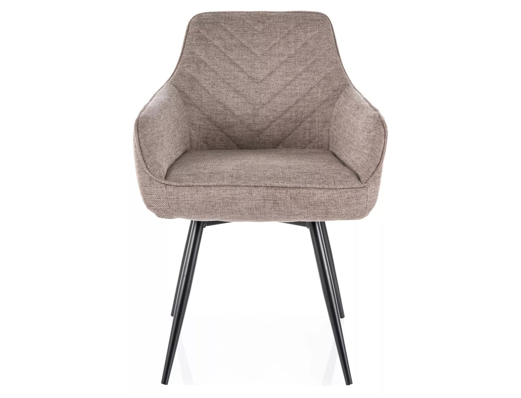 Scaun SERVIO, bej - Brego 34, stofa clasica/metal, 55x45x88 cm