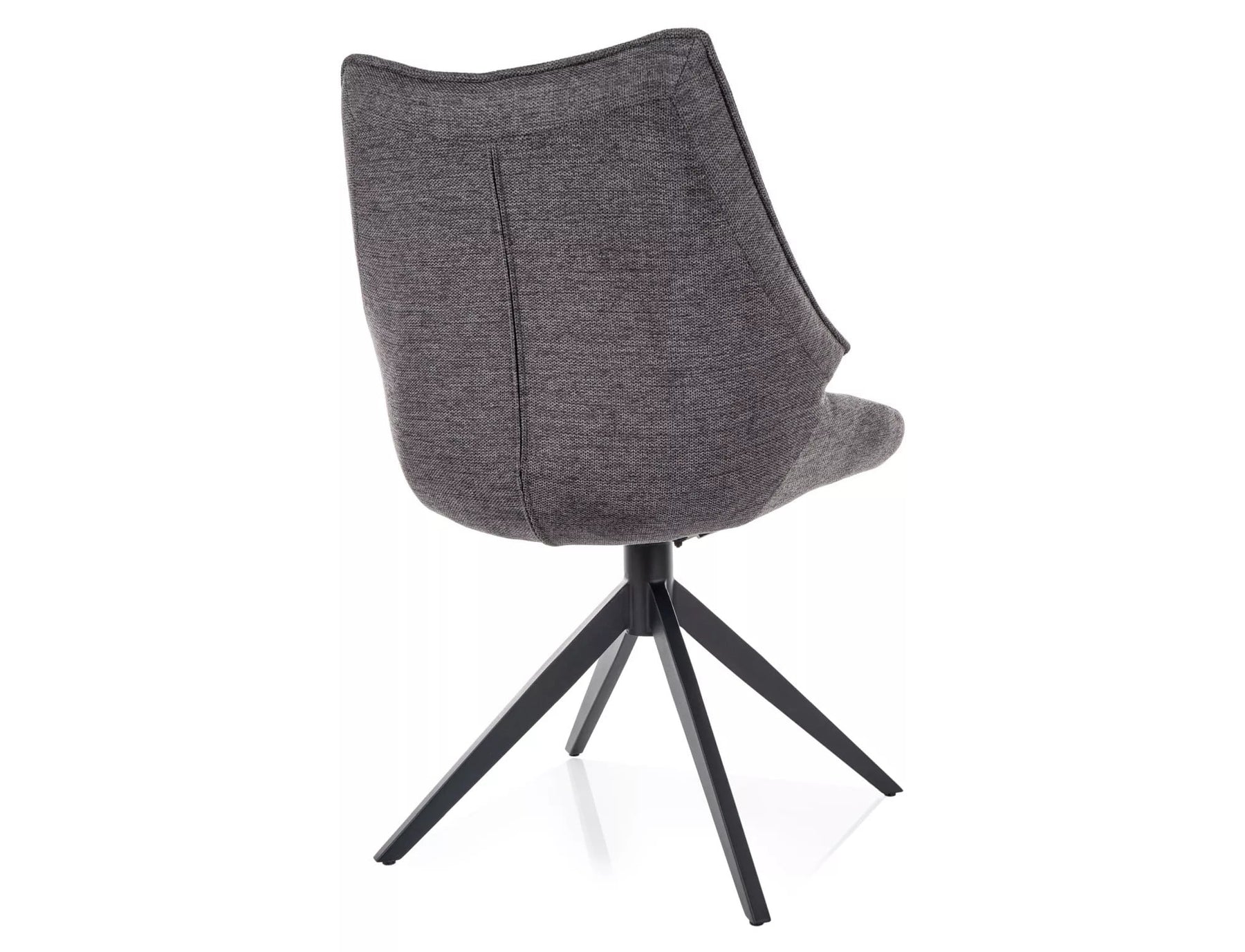 Scaun CODA, gri inchis - Brego 18, stofa clasica/metal, 56x46x91 cm