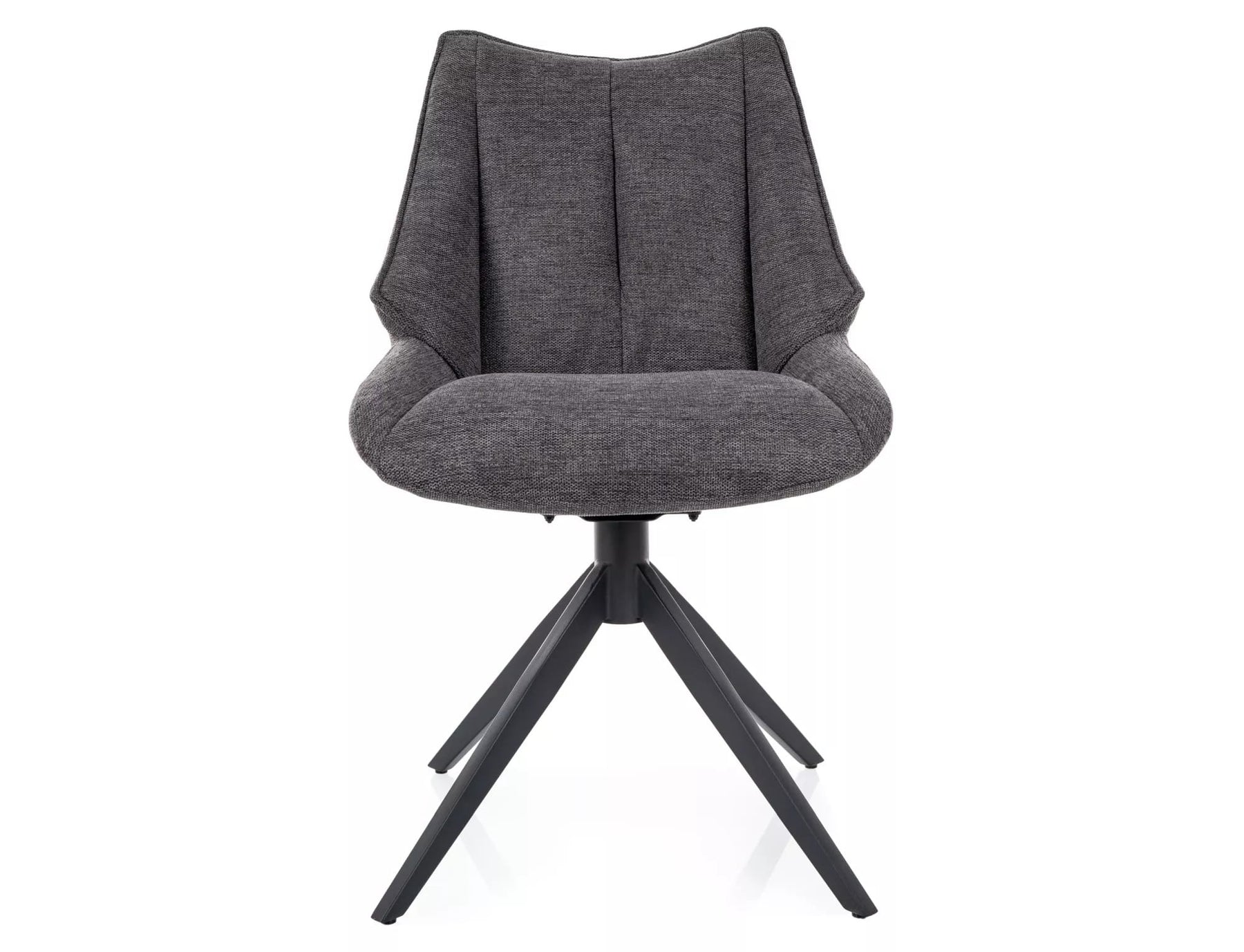 Scaun CODA, gri inchis - Brego 18, stofa clasica/metal, 56x46x91 cm