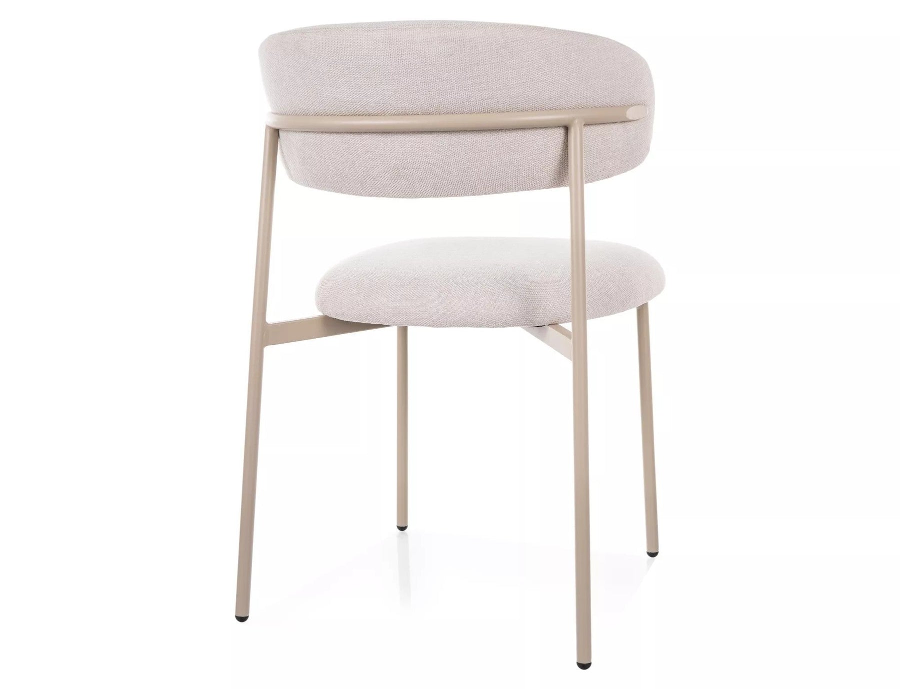 Scaun ELTON, bej deschis - Brego 22/casmir, stofa clasica/metal, 56x46x80 cm