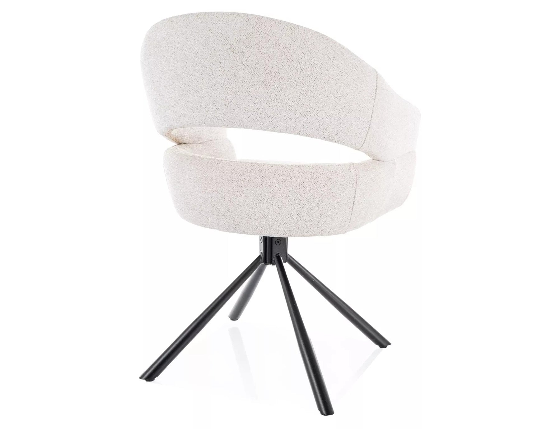 Scaun BORGO, bej - Raven 22, stofa clasica/metal, 58x45x87 cm