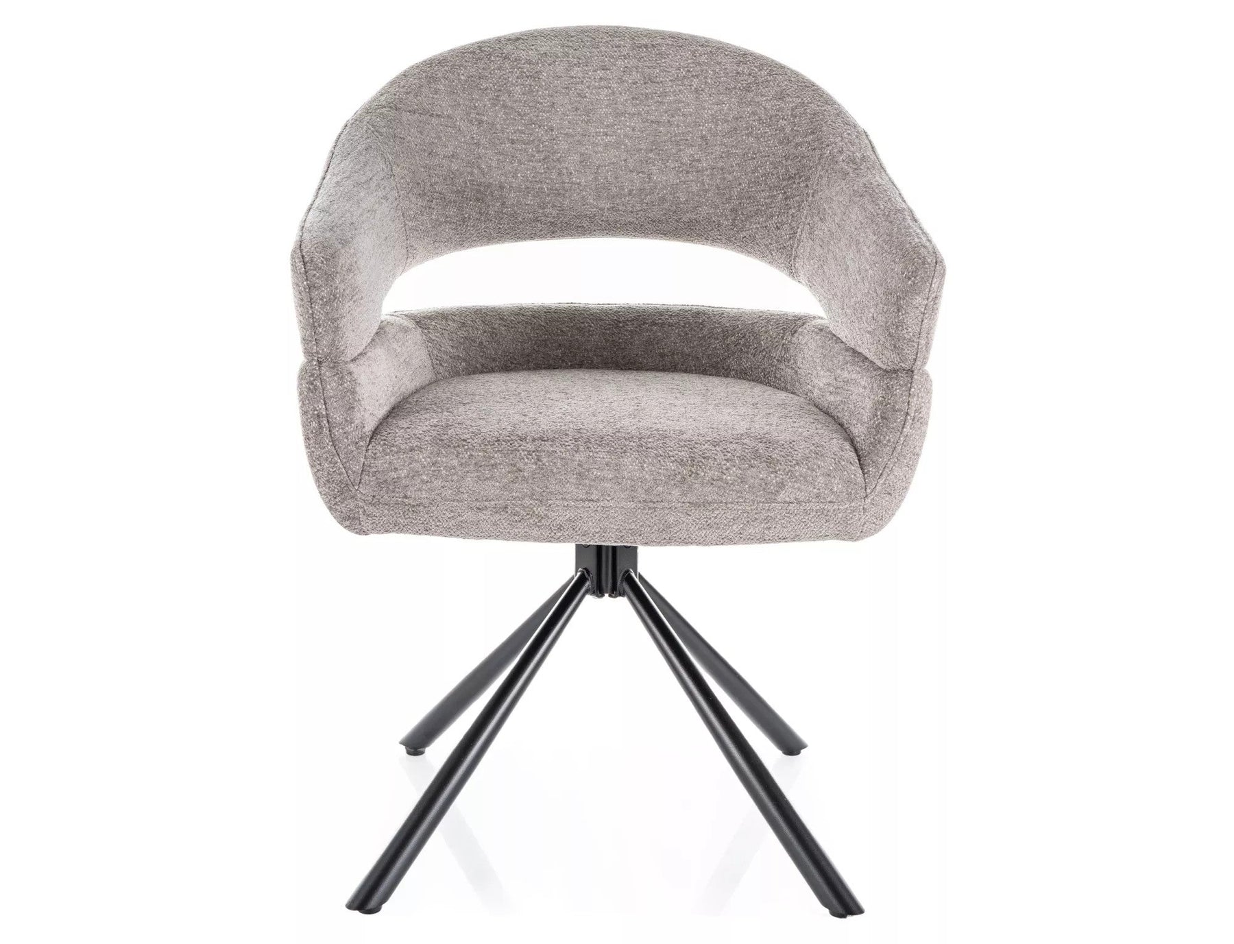 Scaun BORGO, gri deschis - Raven 07, stofa clasica/metal, 58x45x87 cm
