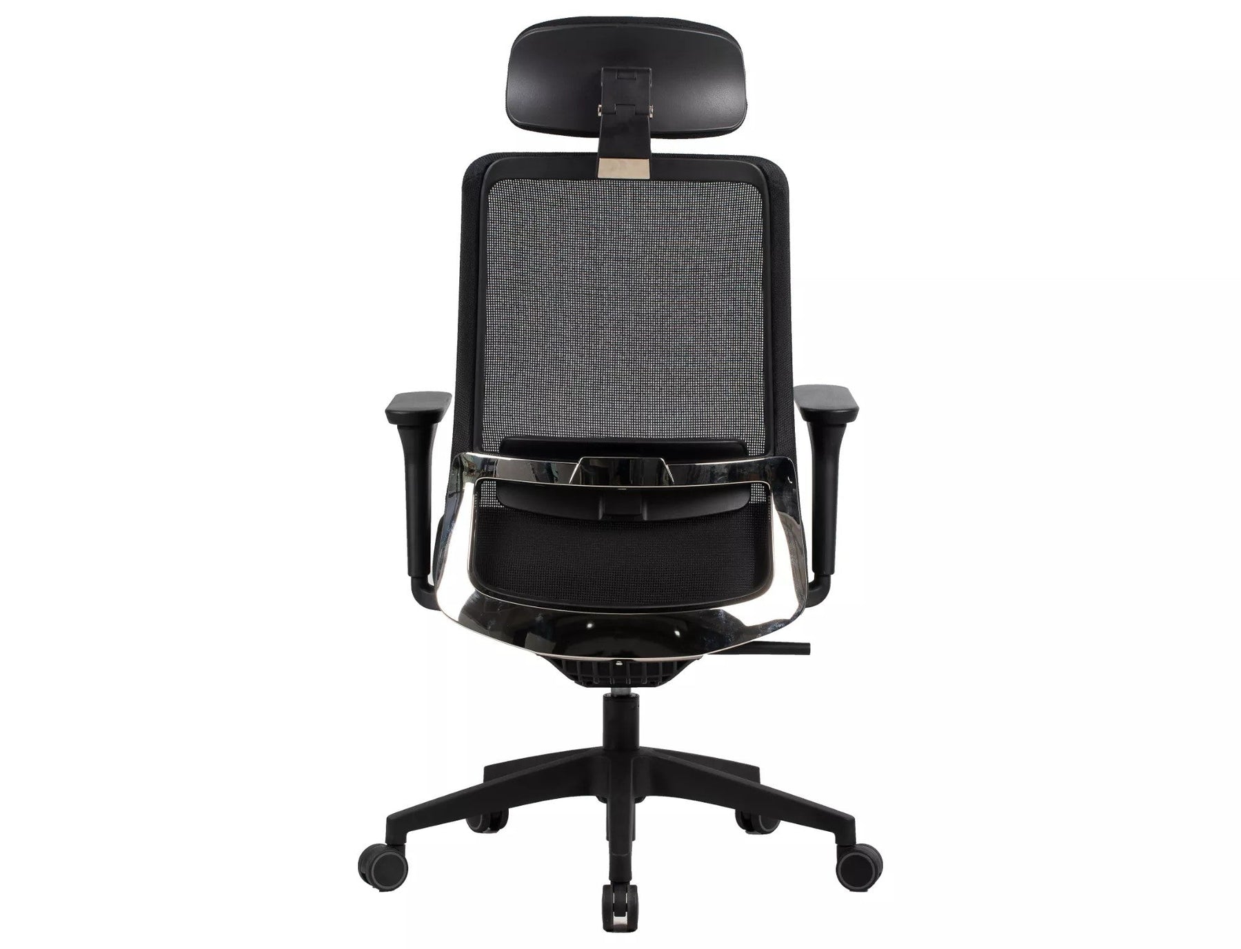 Scaun de birou Q-718 H, negru, stofa clasica/plasa, 62x50x117/127 cm