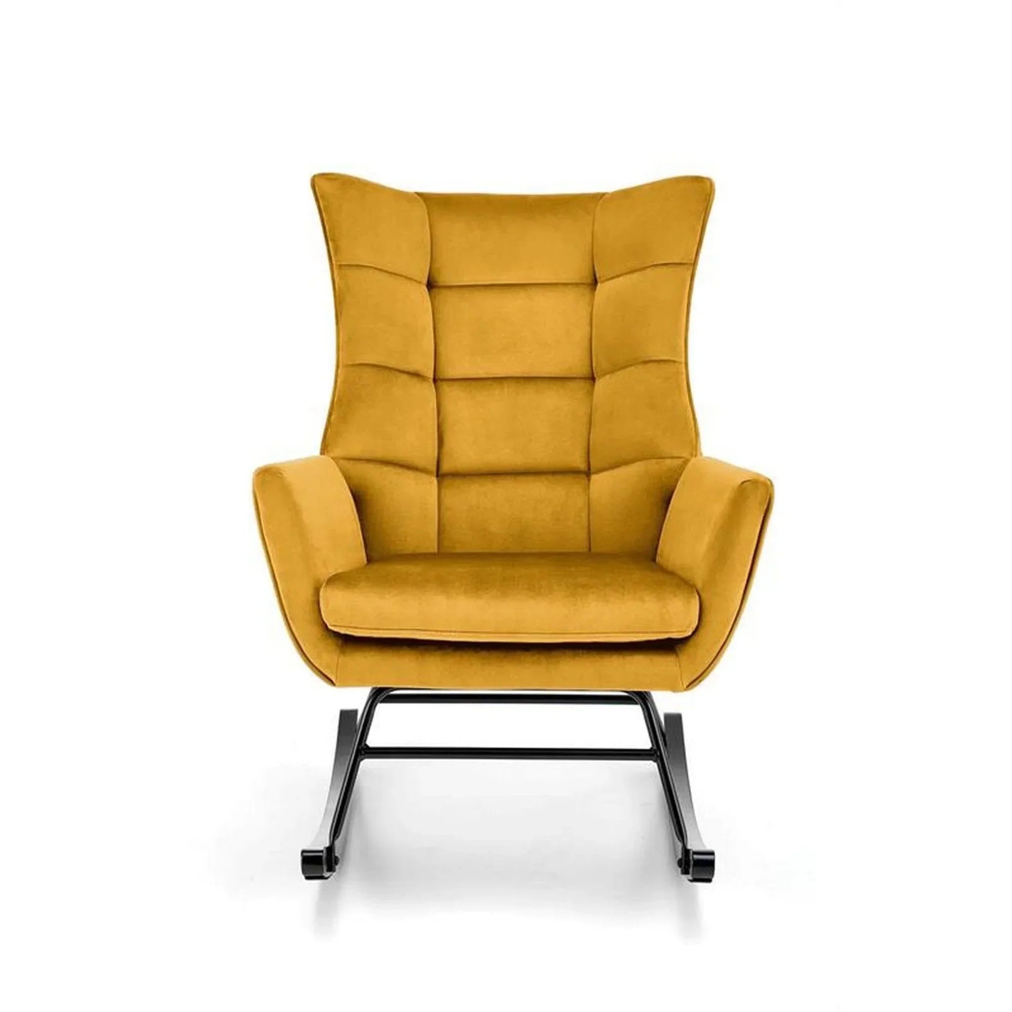 Fotoliu balansoar HOUSTON OCN-37619, galben mustar