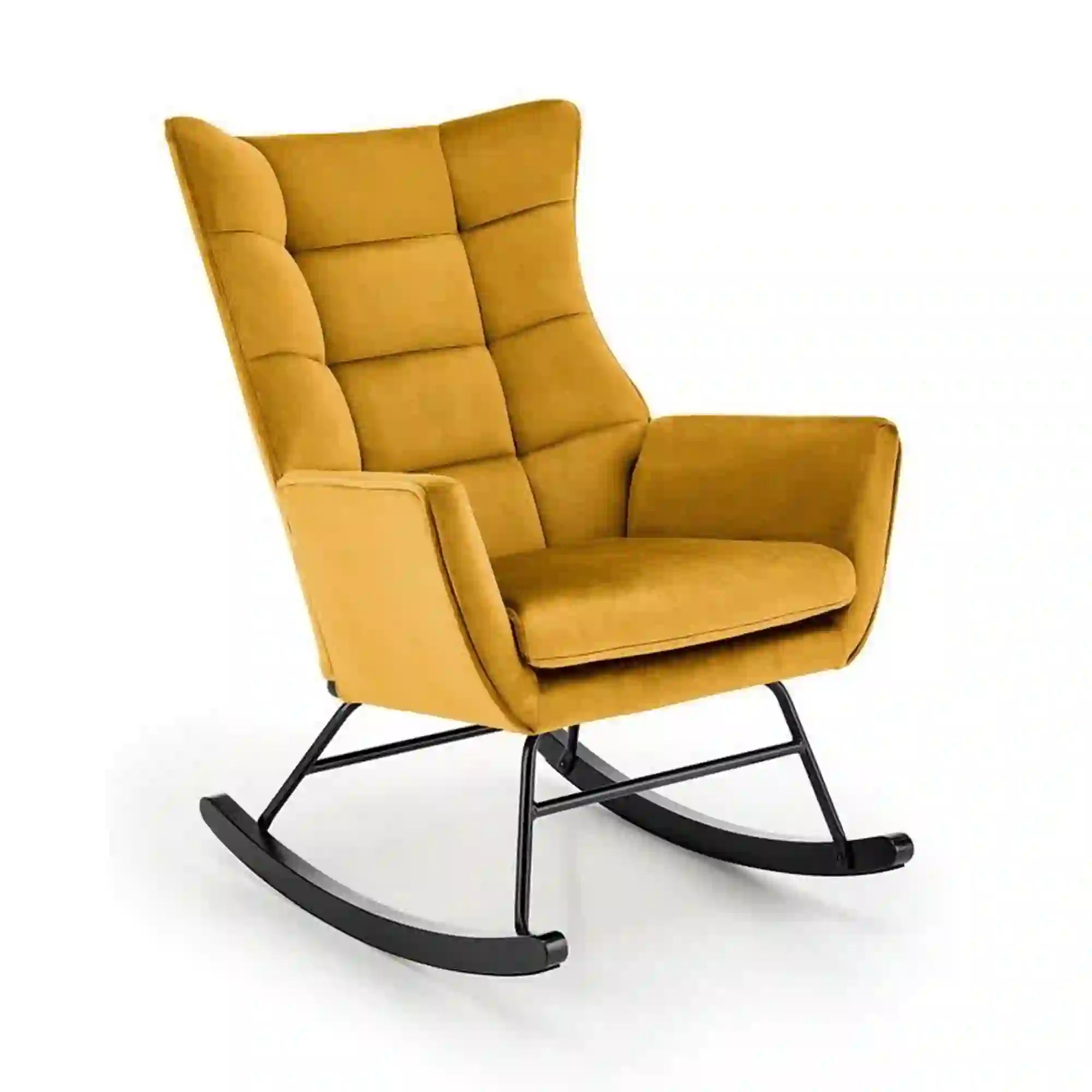 Fotoliu balansoar HOUSTON OCN-37619, galben mustar