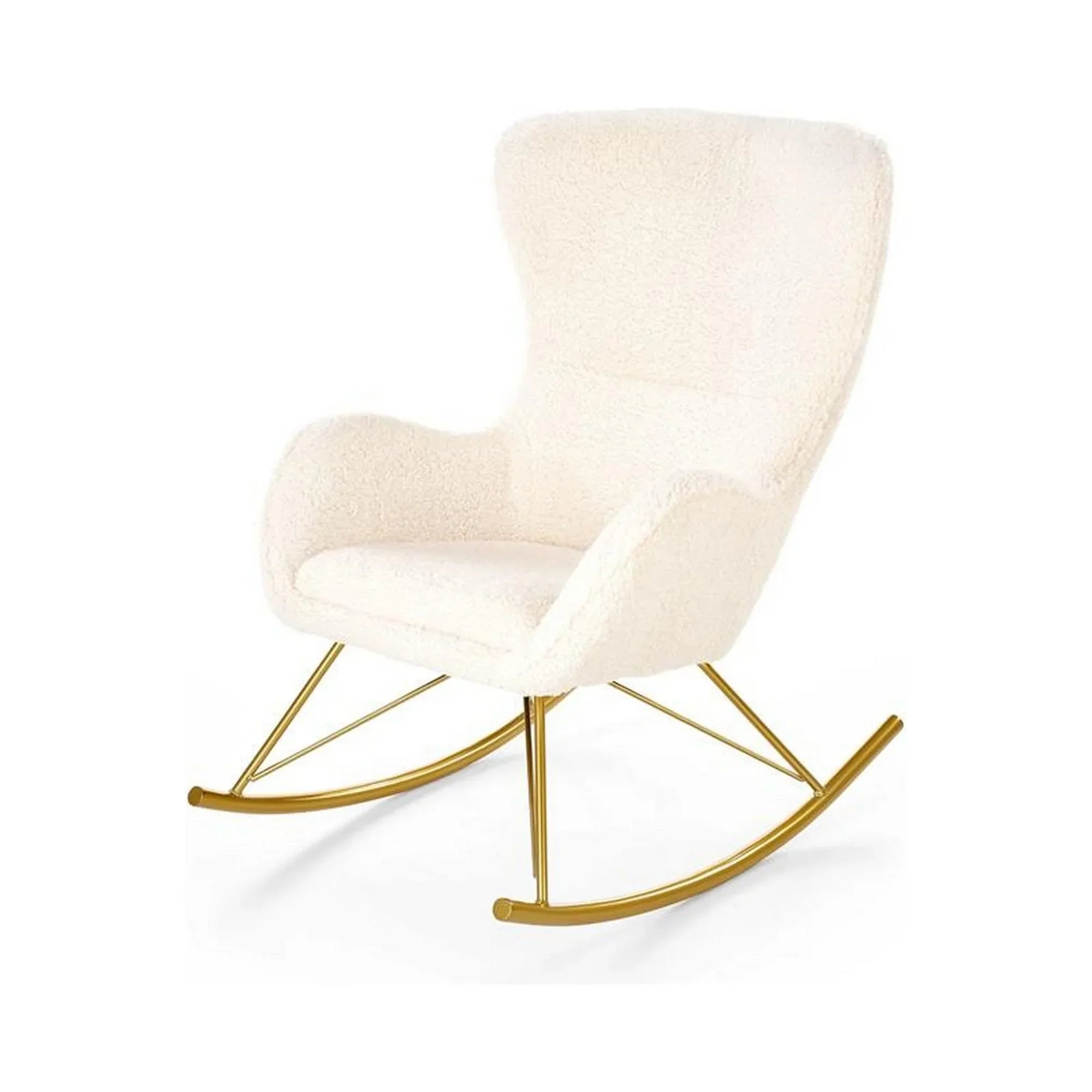 Fotoliu balansoar HOUSTON OCN-37633, crem/auriu