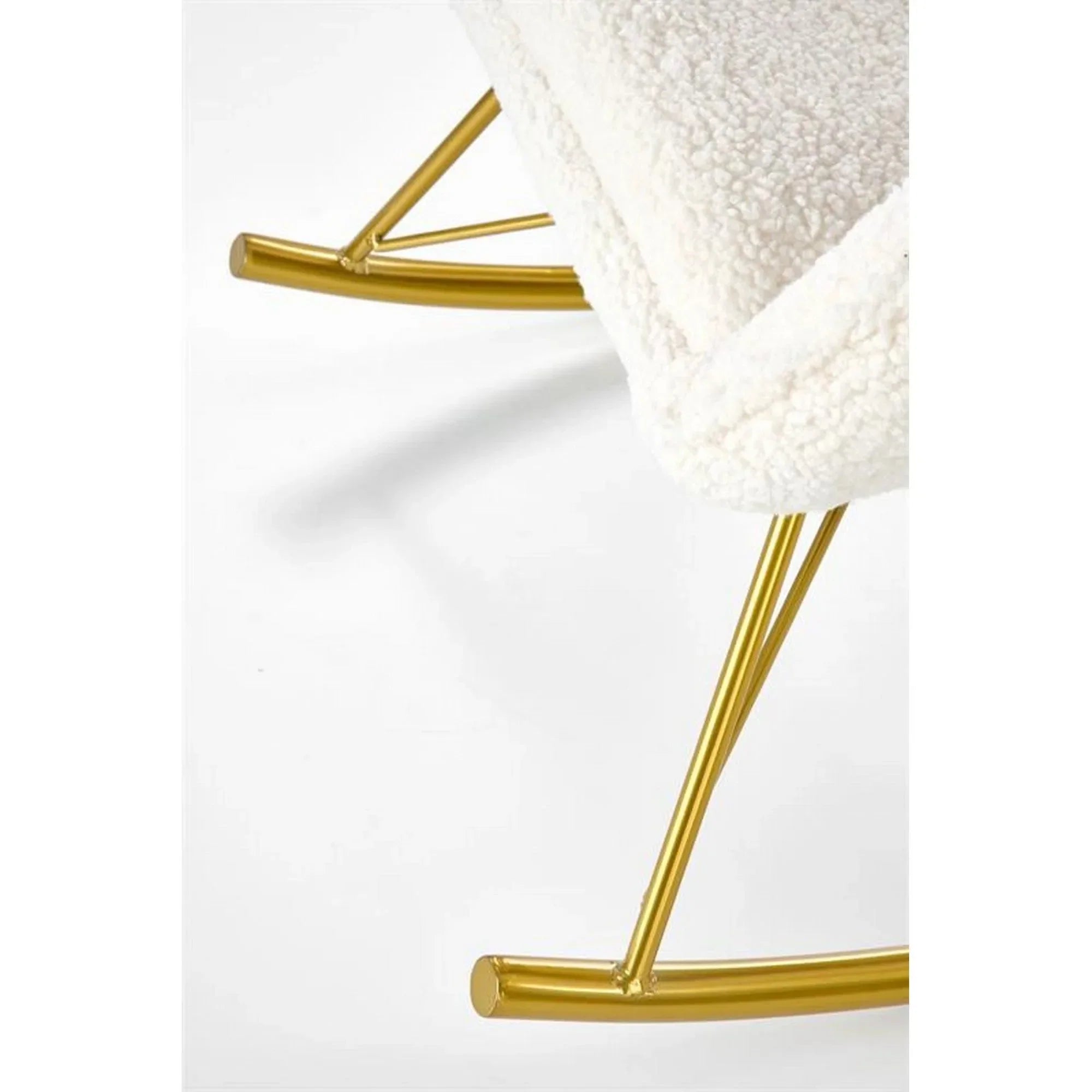 Fotoliu balansoar HOUSTON OCN-37633, crem/auriu