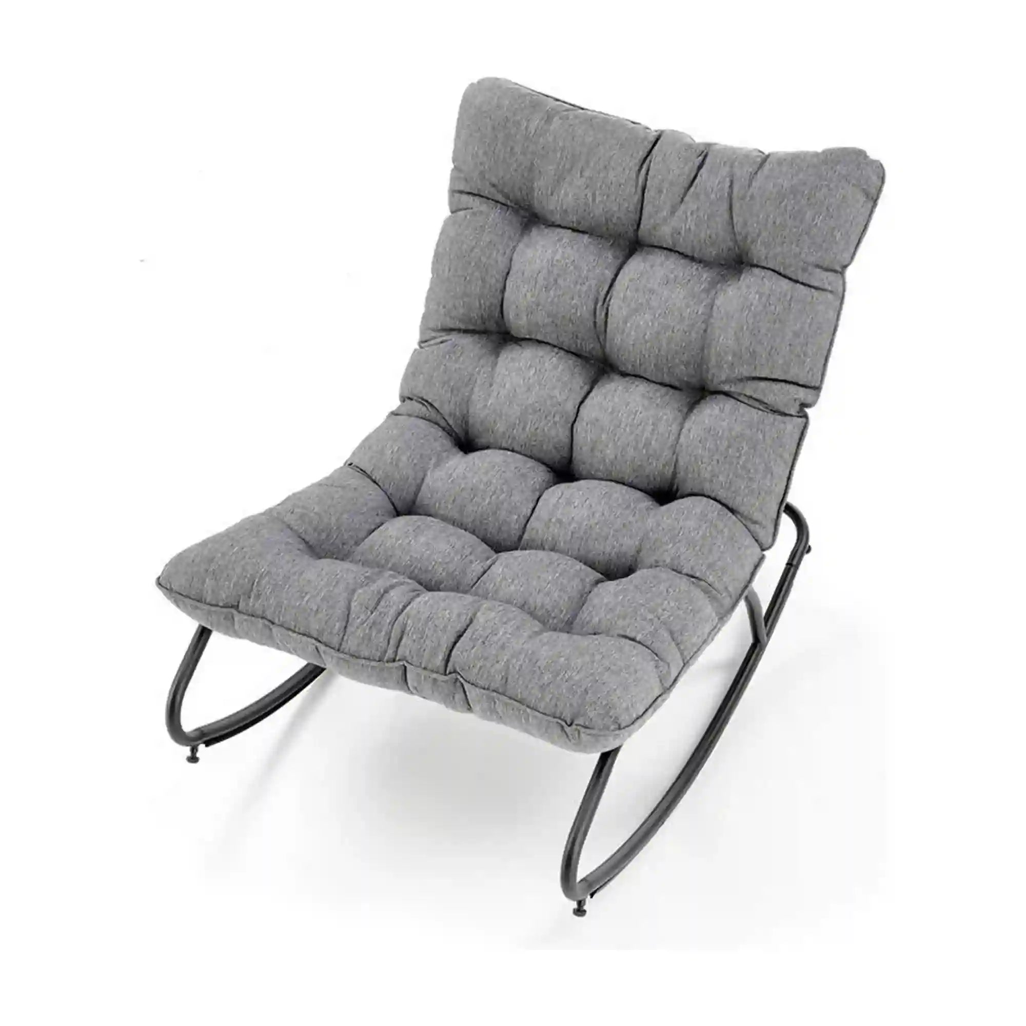 Fotoliu balansoar HOUSTON OCN-37641, gri/negru