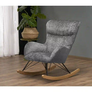 Fotoliu balansoar HOUSTON OCN-37720, gri/negru/stejar