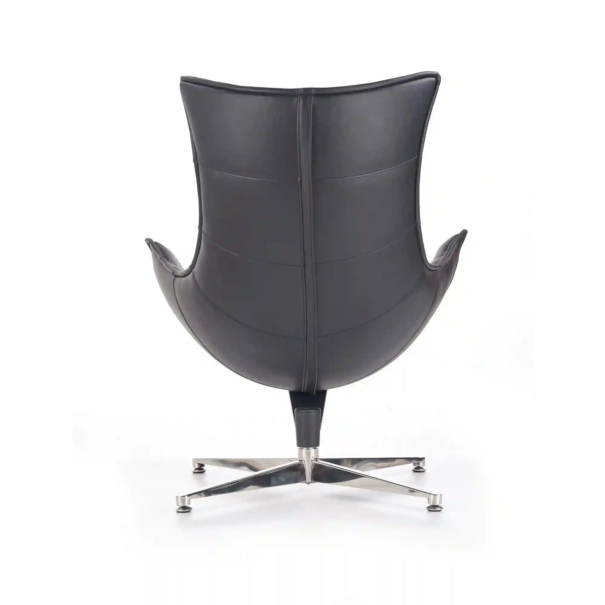 Fotoliu birou HOUSTON OCN-37666, negru/crom