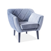 Fotoliu DETROIT OCN-39753, gri/wenge