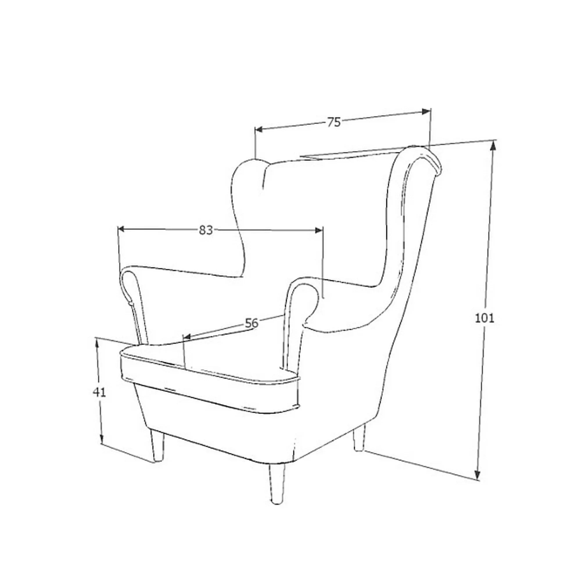 Fotoliu DETROIT OCN-39785, verde/wenge