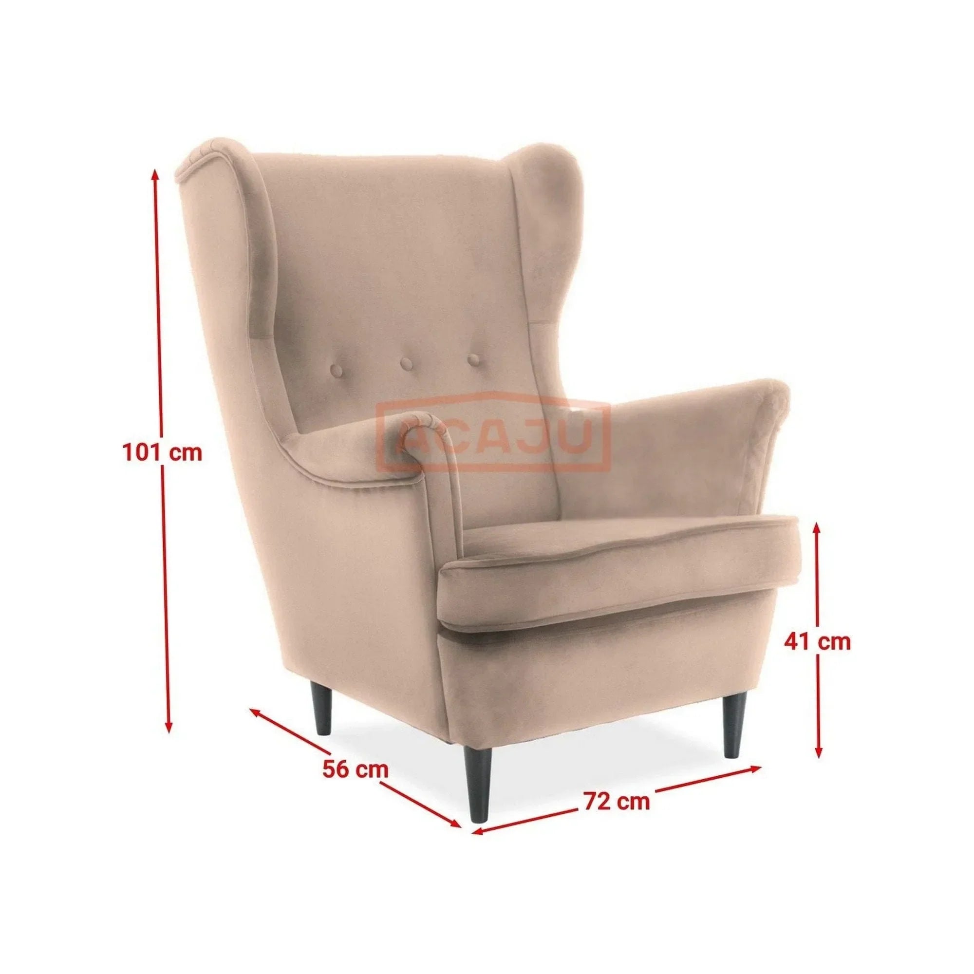 Fotoliu DETROIT OCN-39787, bej/wenge